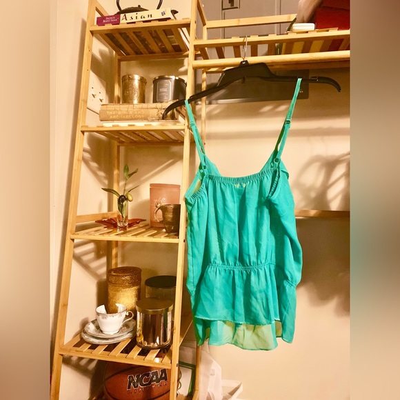 Aqua Ruffle Top - Picture 4 of 4